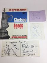 A 1970 FA Cup final program and a selection of foo