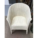 Lloyd loom chair, dimensions 50x54x68cm. postage c