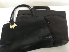 A Radley leather hand bag and a Hardy Amies leather bag (2)