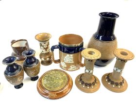 A collection of Royal Doulton Lambeth pottery to i