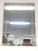 An art deco mirror, 44x59cm postage category D