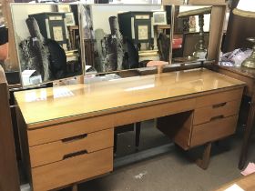 A Teak modern design dressing table, dimensions 45