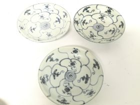 Tek Sing Shipwreck found Chinese plates, 15cm in d