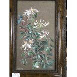 A pair of framed sill life floral watercolours dep
