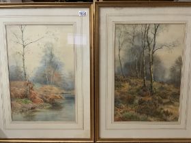 Frank H Walker, A pair of framed landscape waterco