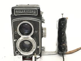 A vintage German Rolleicord box camera, postage ca