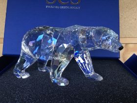 A Large Swarovski Siku Polar Bear figure in fitted