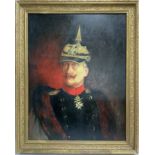 A gilt framed painting of Kaiser Wilehelm II, 79cm x 65cm.
