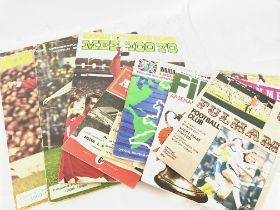 A collection of vintage football programmes and st