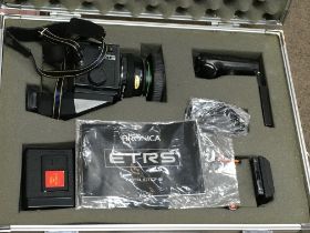 A cased Zenza ETRS camera, postage category C