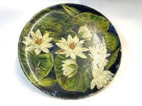 A hand painted Minton pottery wall charger, date c