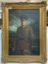 A gilt framed oil painting of Edward VIII The Prince of Wales in the uniform of a colonel of the