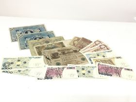German Reichnotes and polish banknotes. Postage ca
