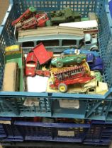 A collection of vintage Playworn cars including Dinky, Lesney etc. Postage category D