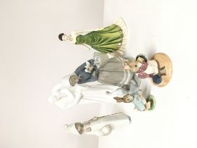 A Lladro Figure & Beatrix Potter. CAT D