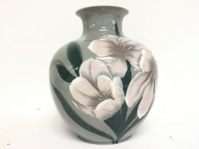 A Lladro floral vase ,28cm tall. Postage category