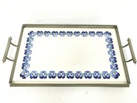 An early 20th century WMF porcelain butlers tray. Postage category D