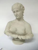 A Victorian Copland Parian bust of a young Neo-cla