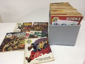 A collection of Vintage War Picture Library and Fleetway Comic books including some early editions
