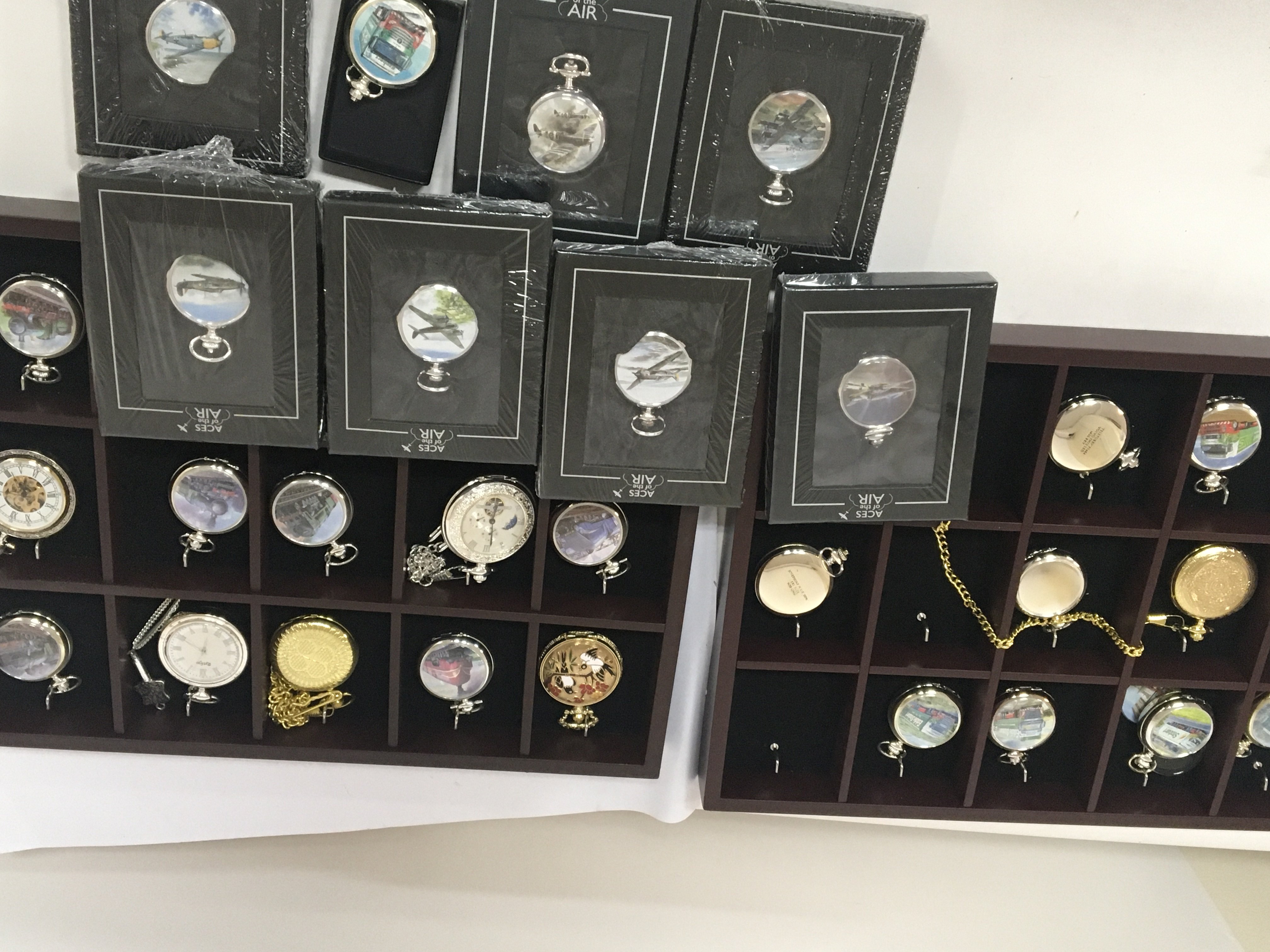 A collection of modern pocket watches collectors w