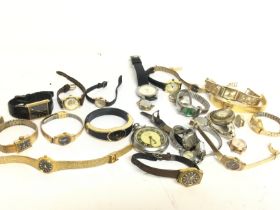 A collection of watches including Tissot, Seiko, G