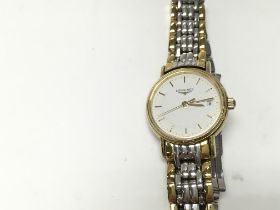 A ladies Longines watch model 4.220.2 with papers