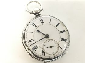 A hallmarked silver Chester pocket watch