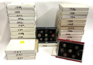 Royal Mint Proof sets. 1983 x 4, 1984 x 3, 1985 x