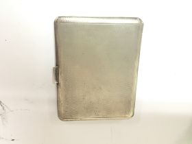 A Silver cigarette case maker Mappin Birmingham ha