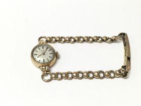 A 9ct gold vintage ladies watch. 12.43g