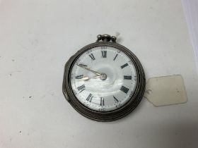 A pear cased 18th century pocket watch. Not seen w