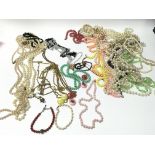 Collection of assorted costume jewellery. Postage