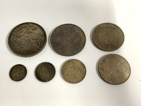 1887 Jubilee coin set. Crown-3d. Postage A.