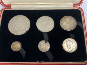 A cased George IV 1927 6 coin proof set. (A)