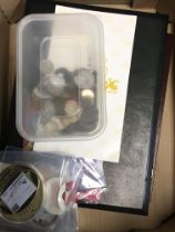 A collection of coins including cased 2008 UK coin