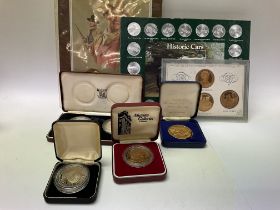 A large collection of commemorative coinage along