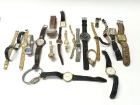 A collection of assorted dress watches including S