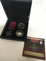 A cased Victoria Cross Gold and silver Commemorati