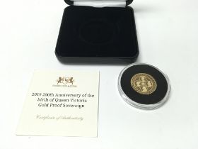2019 gold proof full sovereign 200th anniversary o