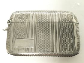 A silver hallmarked Vesta case