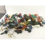 A large collection of Playworn Diecast model vehic