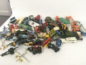 A large collection of Playworn Diecast model vehic