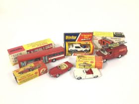 Set Of Boxed Dinky Cars Triumph Spitfire #114 Sing