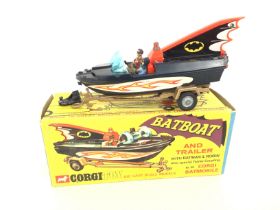 A Boxed Corgi Batboat and Trailer #107.