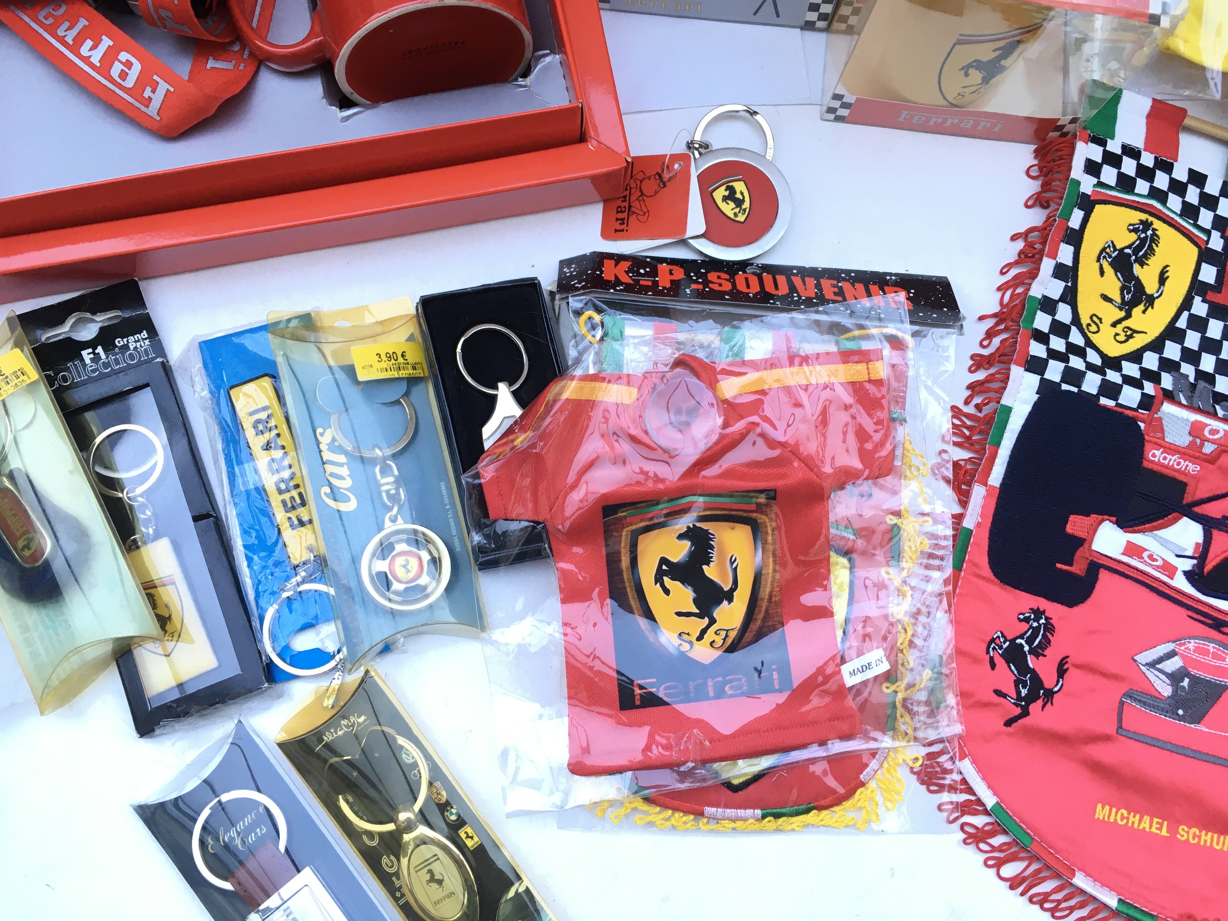 A Collection of Ferrari Merchandise. Including Magazines. Mugs.dvds. Key rings.caps. Glasses Etc. - Image 2 of 7