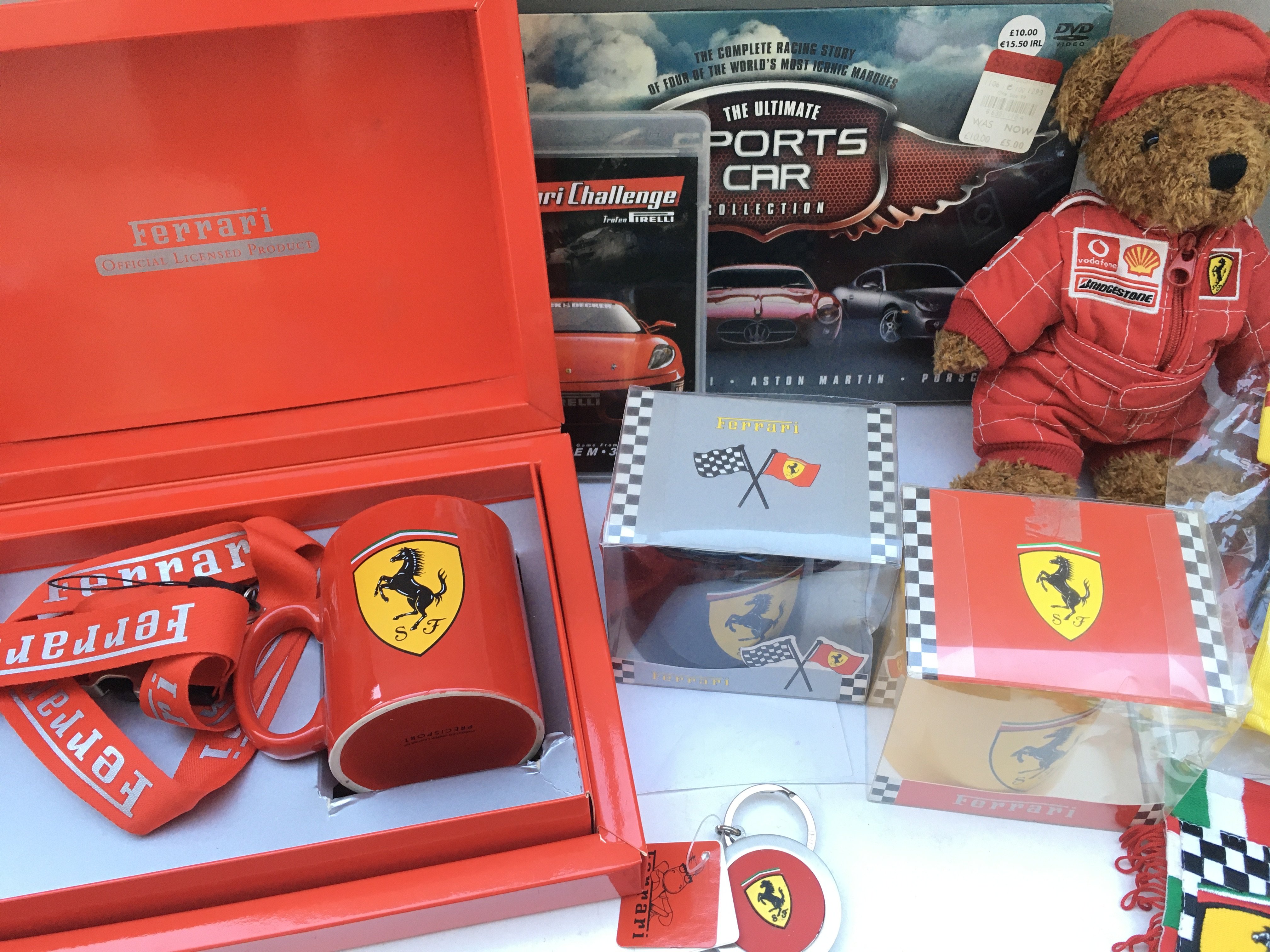 A Collection of Ferrari Merchandise. Including Magazines. Mugs.dvds. Key rings.caps. Glasses Etc. - Image 3 of 7