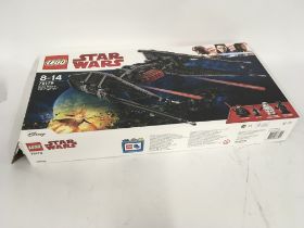 Boxed Lego set.. Star Wars. 75179. KYLO RENS TIE FIGHTER previously assembled parts bagged