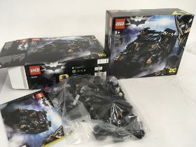 Two boxed Lego sets. Batman 76239 BATMOBILE TUMBLER SCARECROW SHOWDOWN. 1 set sealed 1 set