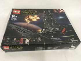 Boxed sealed and unopened Lego set 75256. Star Wars KYLO RENS SHUTTLE. Box a little squeezed.