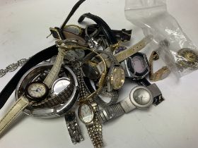 A mixed lot of ladies watches.